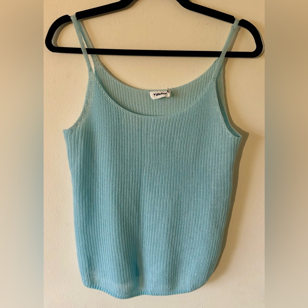 2 for $15 Knit Camisoles Light Blue and Grey